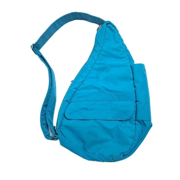 Ameribag Healthy Back Sling Pack Aqua Teal Blue Crossbody Bag Carry - Picture 4 of 9